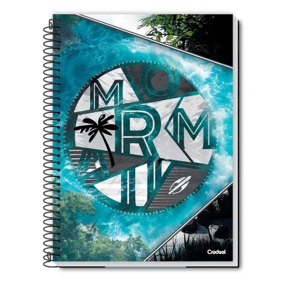 Imagem de Caderno Mormaii Capa Dura Espiral 1Matéria Escolar Masculino