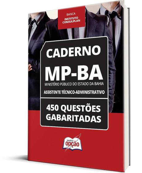 Imagem de Caderno MP-BA - 450 Questões Gabaritadas