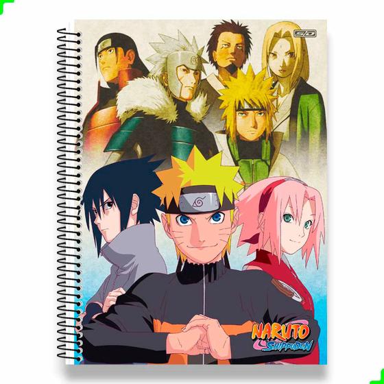 Imagem de Caderno Naruto 10 Matérias 160 folhas 20x27,5cm São Domingos