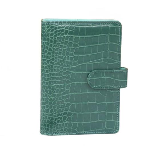 Imagem de Caderno Notebook Crocodilo Padrão Macaron - Bloco de Notas Econômico