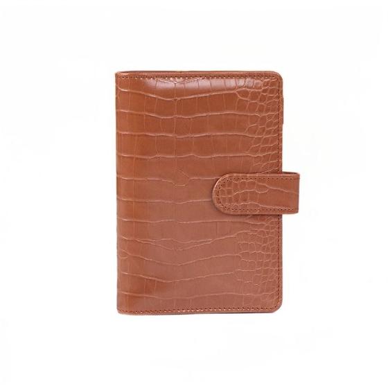 Imagem de Caderno Notebook Crocodilo Padrão Macaron - Bloco de Notas Econômico