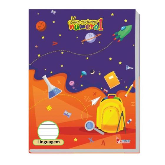 Imagem de Caderno numero 1 linguagem 40 folhas 70g - tamoio