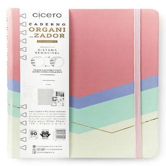 Imagem de Caderno Organizador Duo Pastel Block Sport Pautado & Pontado