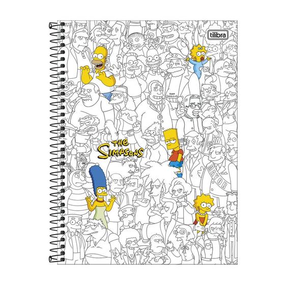 Imagem de Caderno Os Simpsons Personagens - 160 Folhas - Tilibra