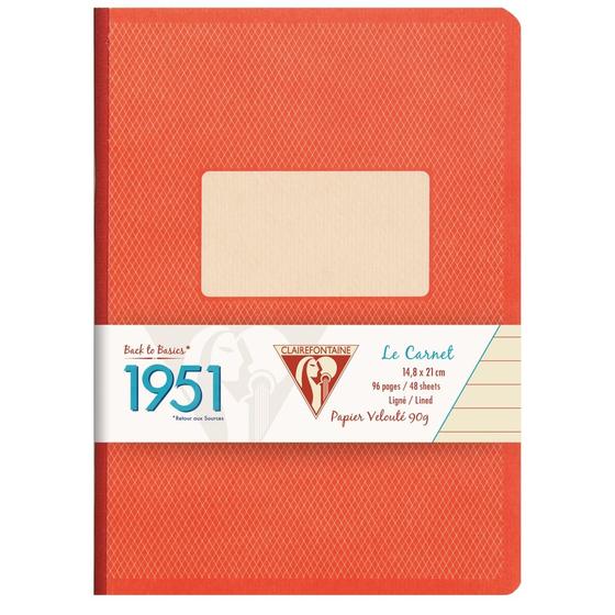 Imagem de Caderno Pautado 1951 Clairefontaine A5 Vermelho