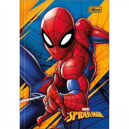 Imagem de Caderno (PEQUENO) Brochura CD 1/4 Spider-Man Homem Aranha 80 Folhas Tilibra