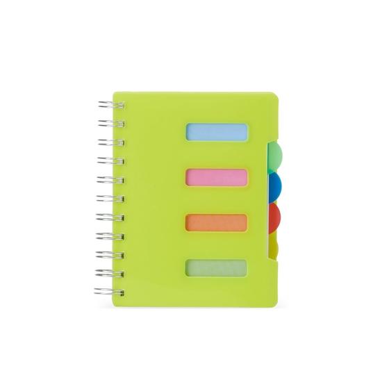 Imagem de Caderno Pequeno com Divisórias Coloridas - 100 folhas