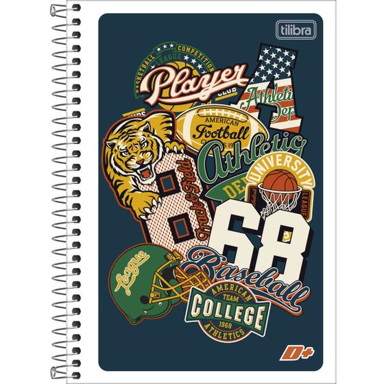 Imagem de Caderno Pequeno Espiral 1/4 D+ Capa Flexivel 96 Folhas - Tilibra  Agendas  Recados  Escolar  Infantil