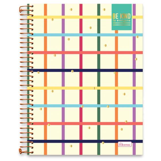 Imagem de Caderno + Planner Be Kind 168 Folhas 10 Matérias  Cadersil