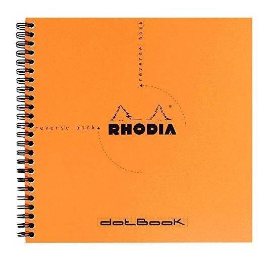 Imagem de Caderno Pontilhado Com Espiral Rhodia Laranja