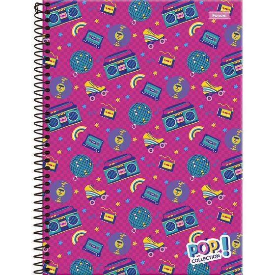Imagem de Caderno Pop Collection Song - 96 folhas - Foroni