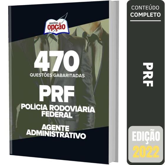 Imagem de Caderno Prf - Agente Administrativo - Questões Gabaritadas