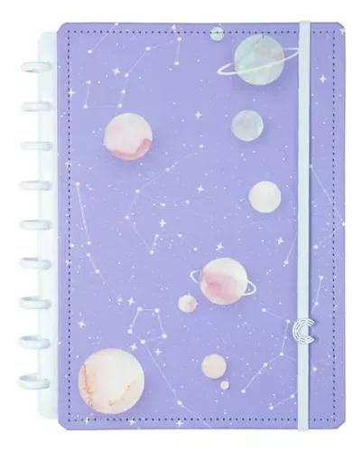 Imagem de Caderno purple galaxy by gocase - medio