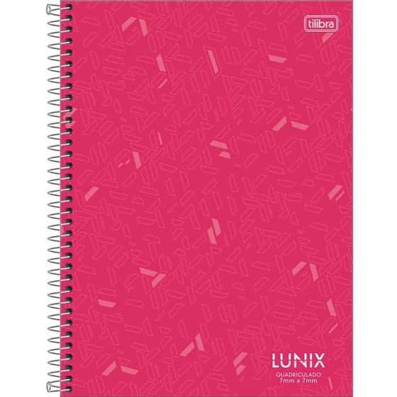 Imagem de Caderno Quadriculado 7x7mm espiral Lunix 80 folhas Tilibra