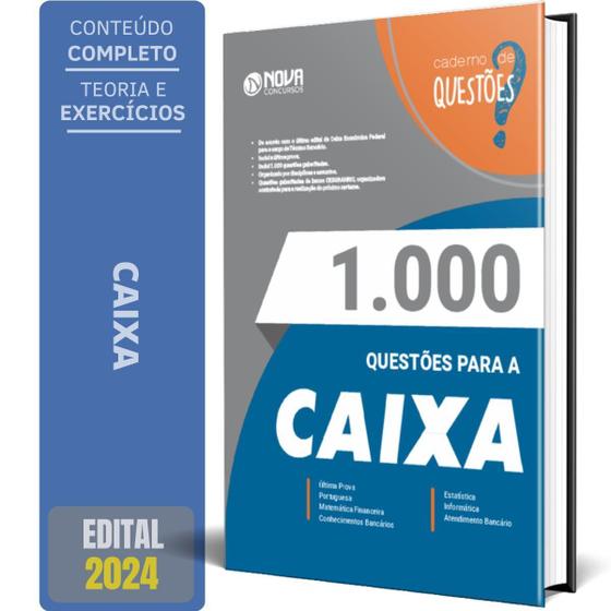 Imagem de Caderno Questões Gabaritadas A Caixa 2024 - Técnico Bancário