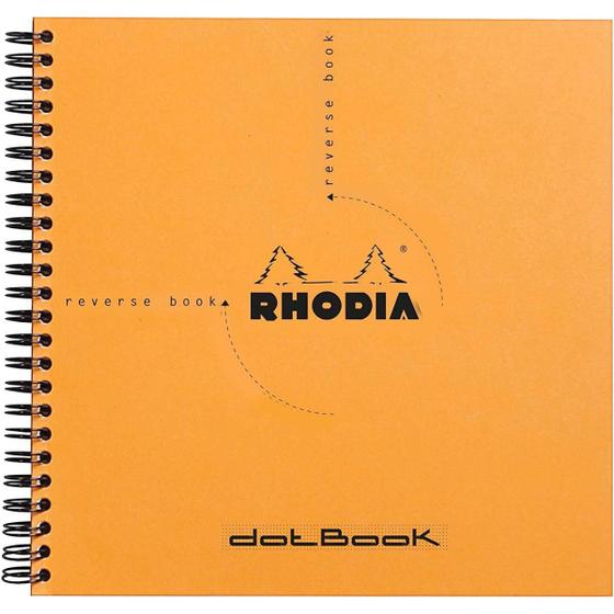 Imagem de Caderno Rhodia Dot Book Capa Laranja - 21x21