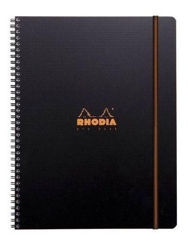 Imagem de Caderno Rhodia Pro Book Com Espiral Capa Preta A4+