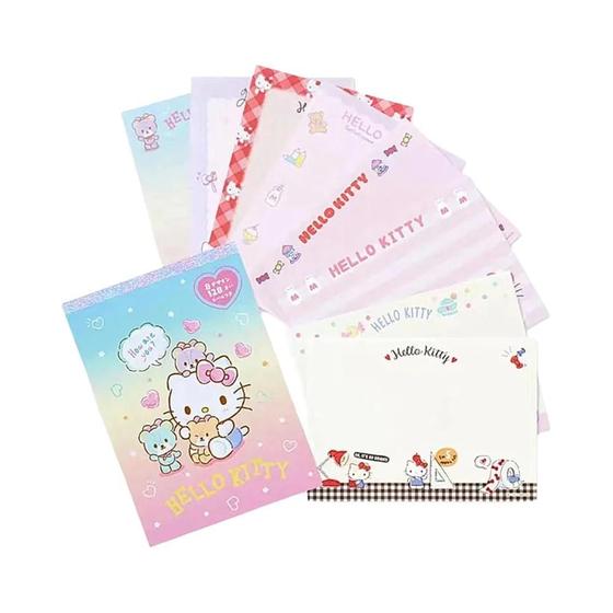 Imagem de Caderno Sanrio com Kuromi, Hello Kitty, Cinnamoroll e My Melody - Papel para Desenho e Anotações