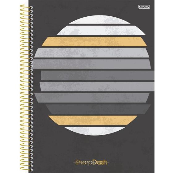 Imagem de Caderno Sharp Dash Faixas - 160 Folhas - São Domingos
