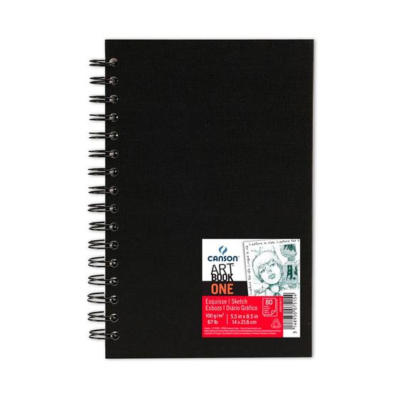 Imagem de Caderno Sketchbook Canson Art Book One 100g A5 80Fls Espiral