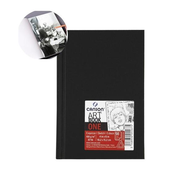 Imagem de Caderno Sketchbook Canson Art Book One 100g A6 98Fls Costura