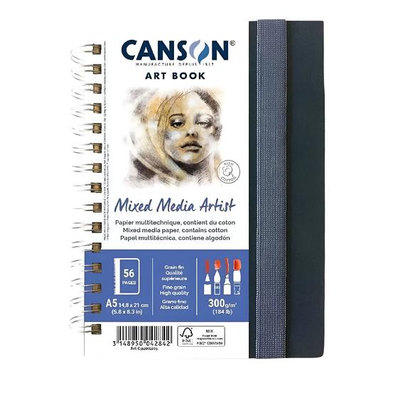 Imagem de Caderno Sketchbook Canson Mixed Media A5 180g 28 Folhas