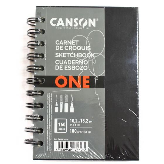 Imagem de Caderno Sketchbook Espiral One Espiral A6 c/ 80 Folhas
