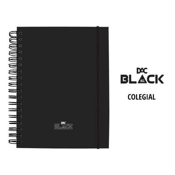 Imagem de Caderno Smart Colegial 80fls. Reposicionáveis 10 Divisórias - All Black