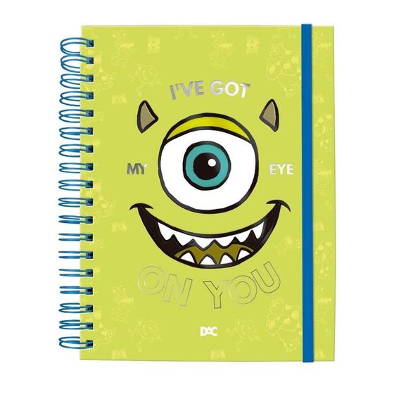 Imagem de Caderno Smart Colegial Monstros S.a com 10 Divisórias -80 Folhas Dac - 4480