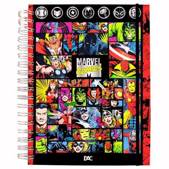 Imagem de Caderno Smart Inteligente Marvel Espiral Com 10 Divisórias