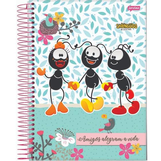 Caderno Smilinguido 10 matérias Espiral - Jandaia - Caderno - Magazine ...