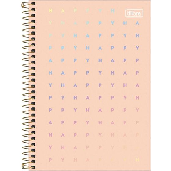 Imagem de Caderno Tilibra pequeno happy espiral 80 folhas