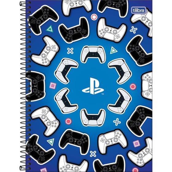 Imagem de Caderno Tilibra universitário playstation 200x275mm 160fls