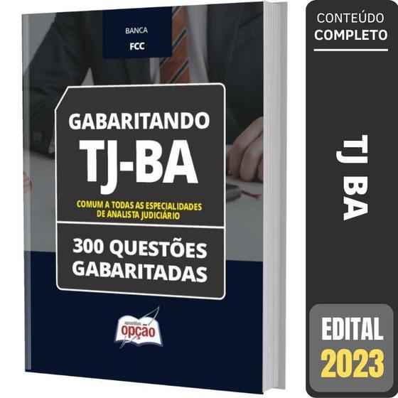 Imagem de Caderno Tj-Ba - Comum As Especialidades De Analista