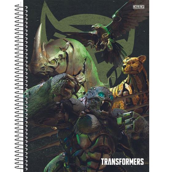 Imagem de Caderno Transformers 1 Matéria Capa Dura Com Adesivos S.d