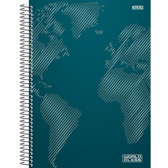 Imagem de Caderno Univ. 1 Mat. 80Fls World Class Capa VD -São Domingos