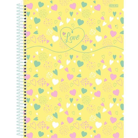 Imagem de Caderno Univ. 10 Mat. 160 Fls Love Capa 4 - São Domingos