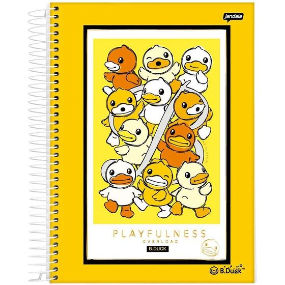 Imagem de Caderno Univ. 10 Matérias 160 Folhas B.Duck Capa 4 - Jandaia