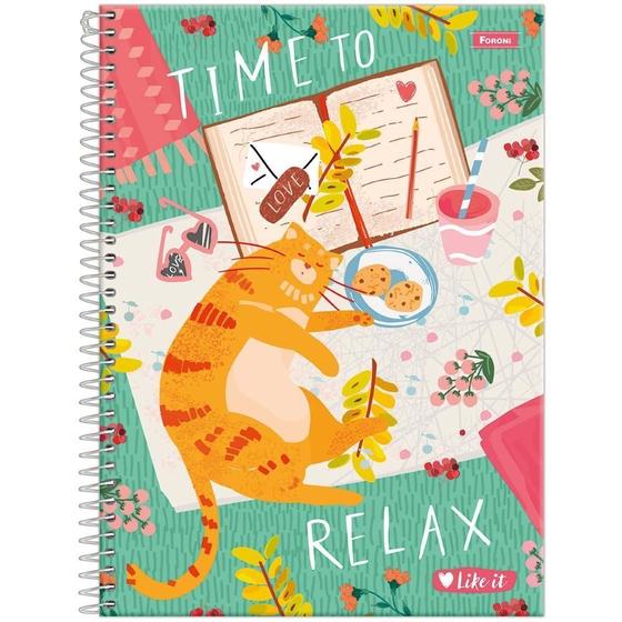 Imagem de Caderno Univ 10 Matérias 160Fls Like It Time To Relax Foroni