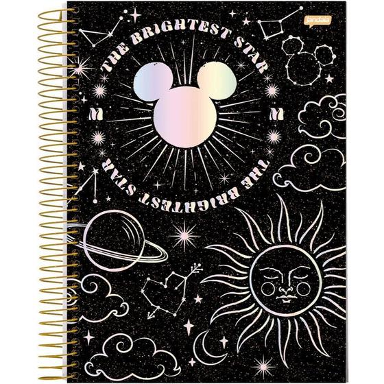 Imagem de Caderno Univ. 160fls 10Mat. Mickey Arts Magic Capa 3-Jandaia