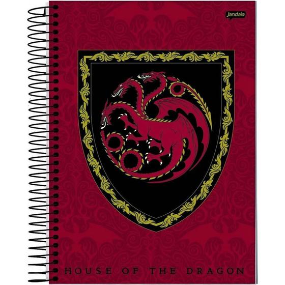 Imagem de Caderno Univ. 1Mat. 80Fls House of The Dragon Capa4-Jandaia