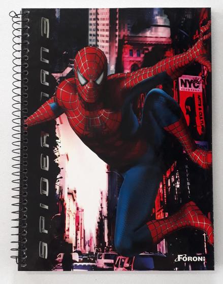 Imagem de Caderno Univ. 1x1 Capa Dura Foroni 96 Folhas homem Aranha 3