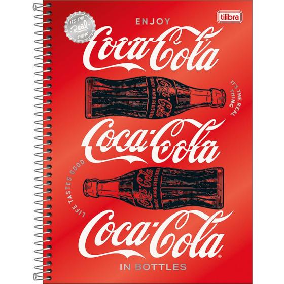 Imagem de Caderno Univ. Capa Dura Coca-cola 10 Matérias 1un. Tilibra