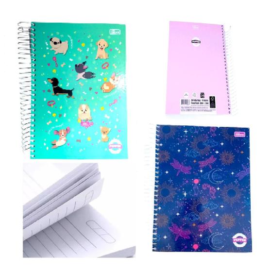 Imagem de Caderno Univ CD 256 FLS Fem. Pepper 16x1
