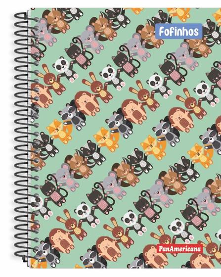 Imagem de Caderno Univ. Cd Fofinhos Sortidos 1X1 C/80 Fls Panamericana