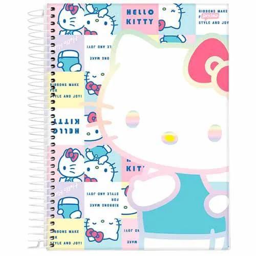 Imagem de Caderno Universitário 01 Materia 80fls Hello Kitty C/adesivo