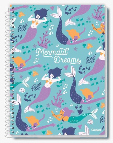 Imagem de Caderno Universitário 1 Matérias 96 Folhas My Collection Feminino Credeal C/4 Unid.