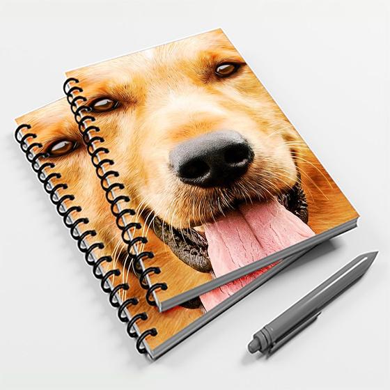 Imagem de Caderno Universitário 10 Mat Cachorro Golden Retriever