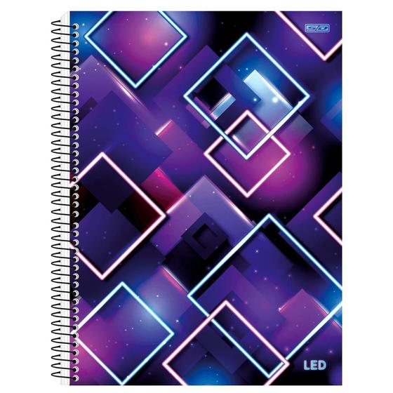 Imagem de Caderno Universitário 10x1 160 fls C.D. São D. - Led 4