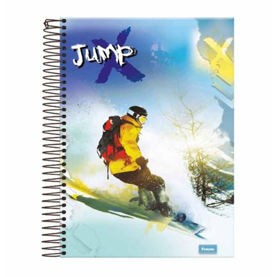 Imagem de Caderno universitario 10x1 200fl cd jump 0191 / 4un / foroni